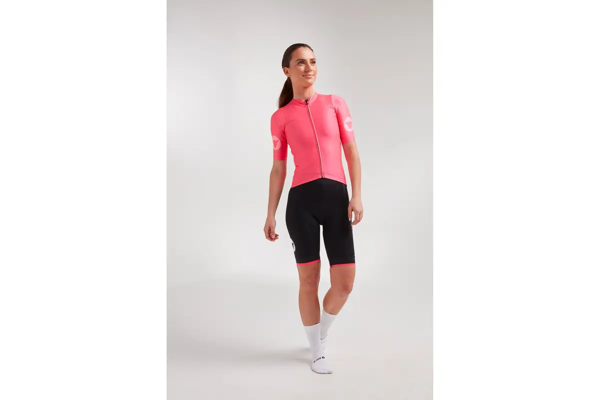 Black Sheep Cycling Women's Team Jersey Neon Pink 1