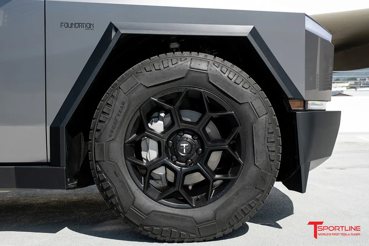 Ct7 20" Tesla Cybertruck Fully Forged Lightweight Tesla Wheel And Tire Package (Set Of 4) 33