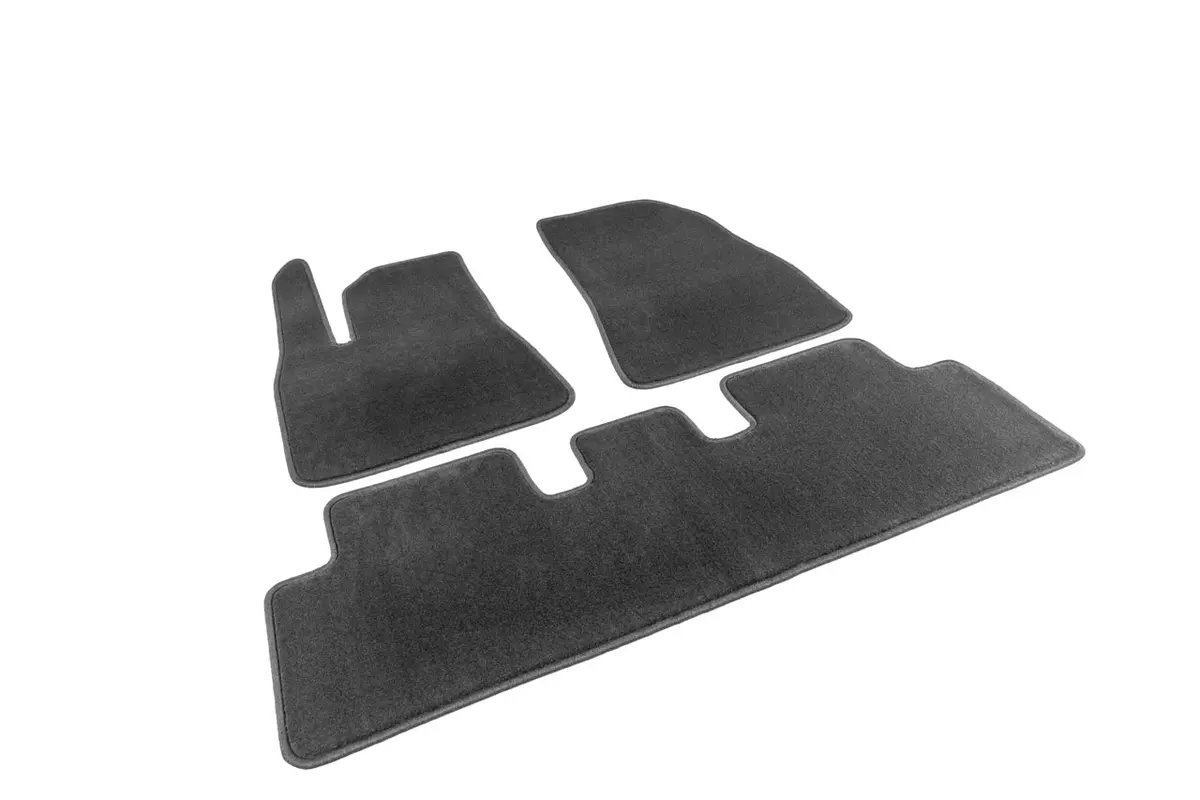 Tesla Model 3 Highland Precision Fitment 28Oz Embroidered Carpet Floor Mat Set 1