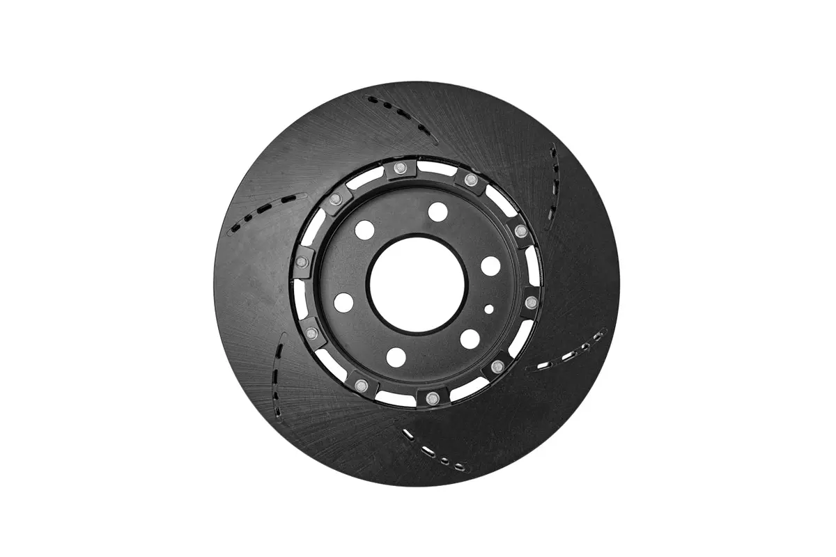 Tesla Cybertruck Lightweight Two-Piece High Performance Slotted & Cross Drilled Brake Rotors 4