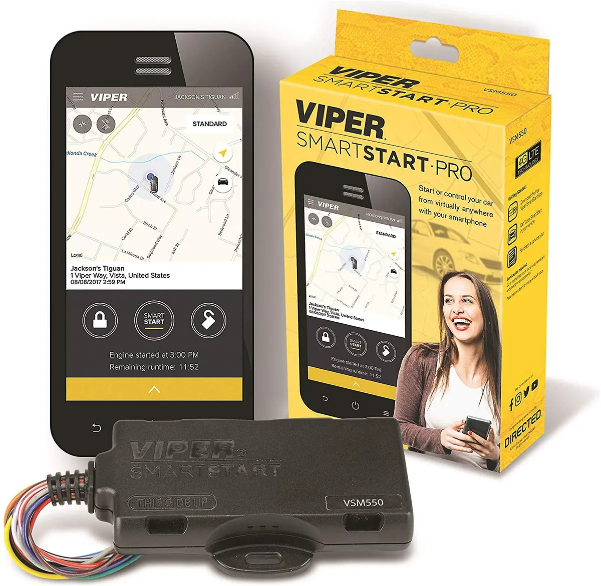 Viper Vsm550 Smartstart Pro Module Add-On - Start Your Car From Virtually Anywhere! <B>(Requires Full Remote Start System)<B/> 1