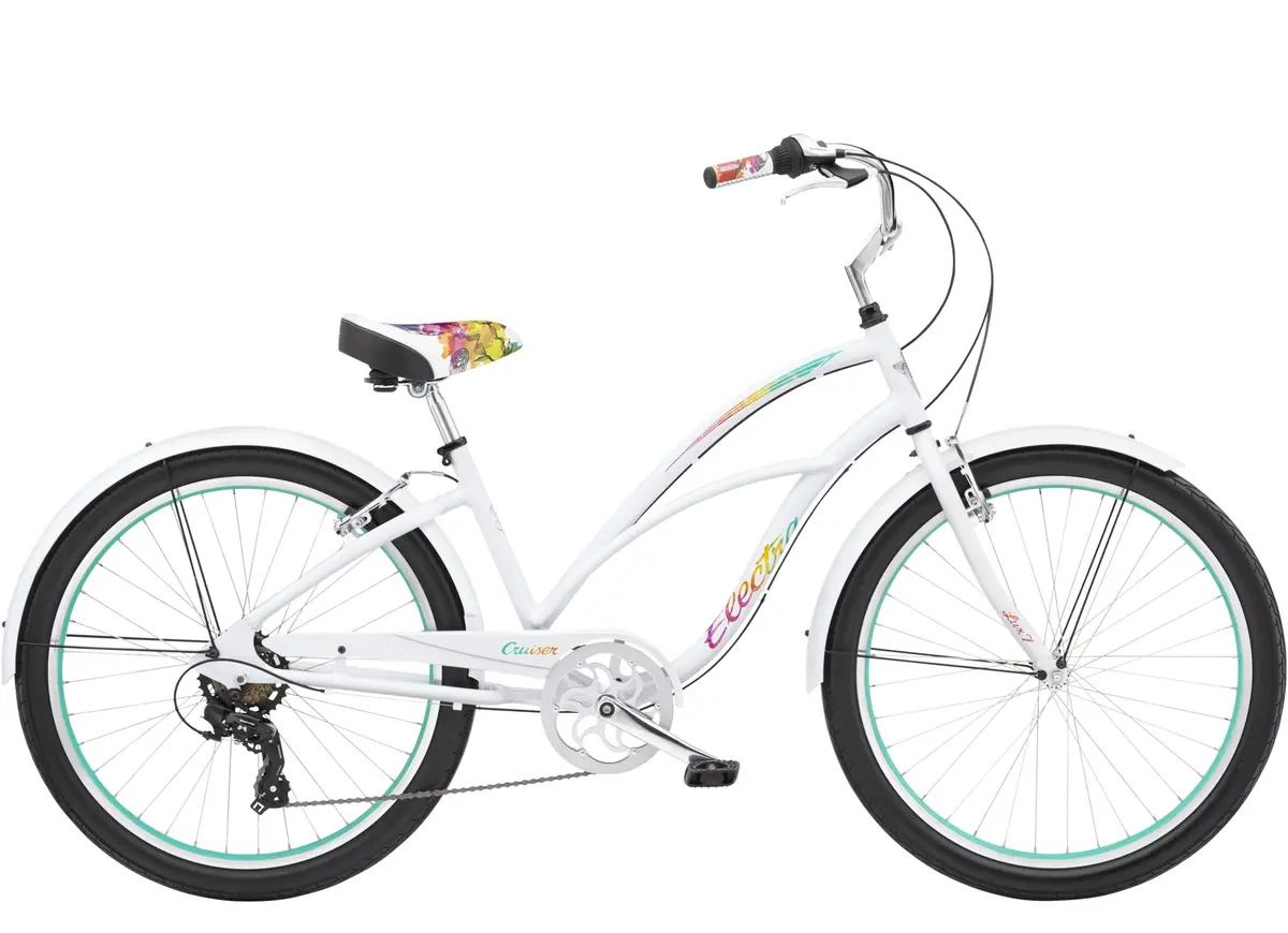 Electra Cruiser Lux 7D Step Thru Bright White 1