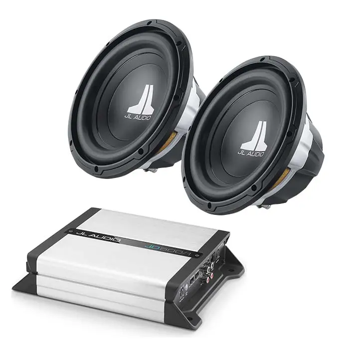 Jl Audio Jd500/1 Class D Amp + X2 10W0v3-4 10" Subwoofer Bundle 1