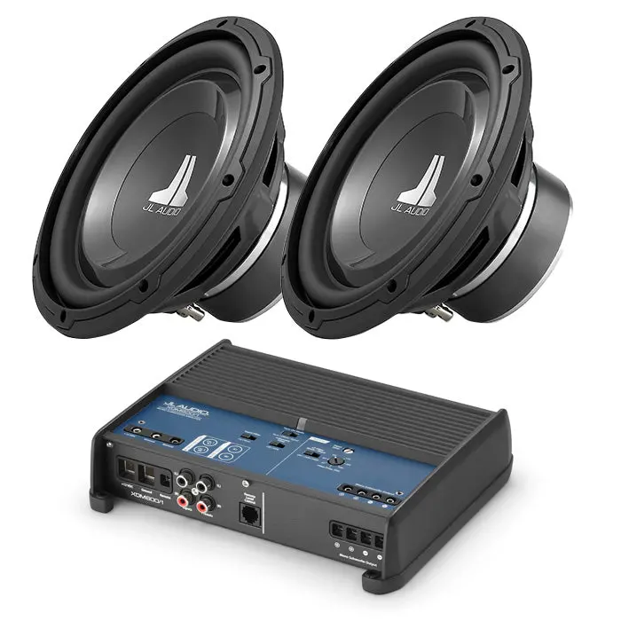 Jl Audio 10W1v3-4 (Pair) Subwoofer + Xdm600/1 Mono Amplifier Bundle 1