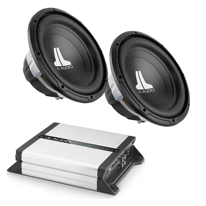 Jl Audio Jd500/1 Class D Amp + X2 12W0v3-4 12" Subwoofers Bundle 1