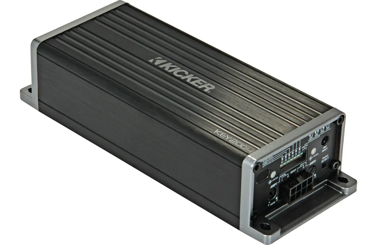 Kicker 47Key200.4 4X50 Watt 4-Channel Full-Range Smart Amplifier 1
