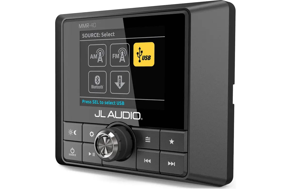 Jl Audio Mmr-40 Wired Full-Function Nmea 2000 Network Controller With Full-Color Lcd Display For Use With Mediamaster 1