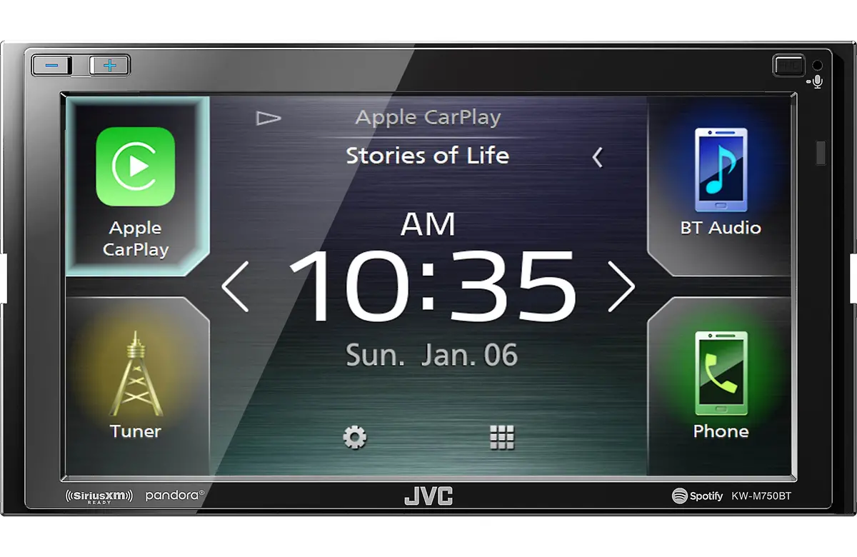 Jvc Kw-M750bt 6.8" 2-Din A/V Receiver With Apple Carplay & Android Auto 2