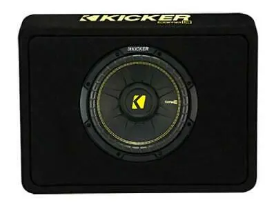 Kicker 44Tcwc102 Compc 10-Inch Subwoofer In Thin Profile Enclosure, 2-Ohm, 300W 1