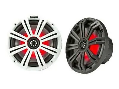 Kicker 45Km84l 8" Full-Range Marine Speakers With Led Lighting 1
