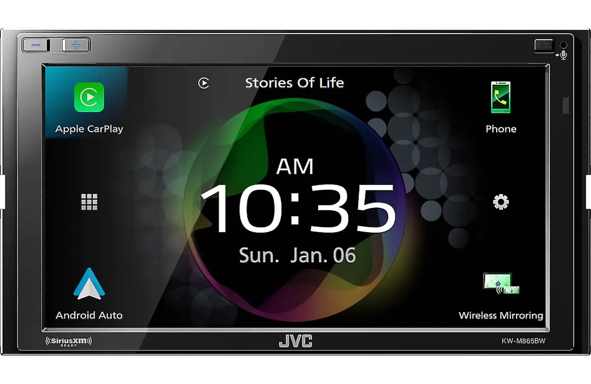 Jvc Kw-M865bw 6.8" 2-Din A/V Receiver With Wireless Apple Carplay & Android Auto 1