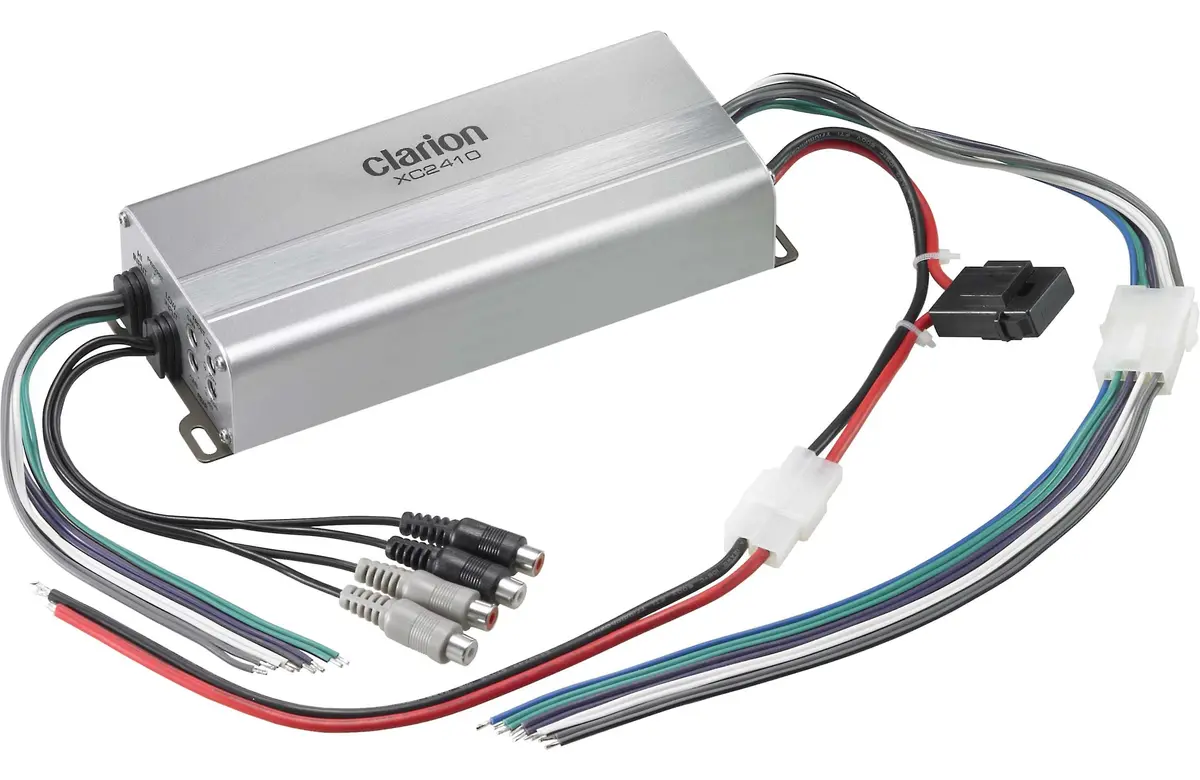 Clarion Xc2410 Class D Marine 4 Channel Amplifier - 50 Watts Rms X 4 1