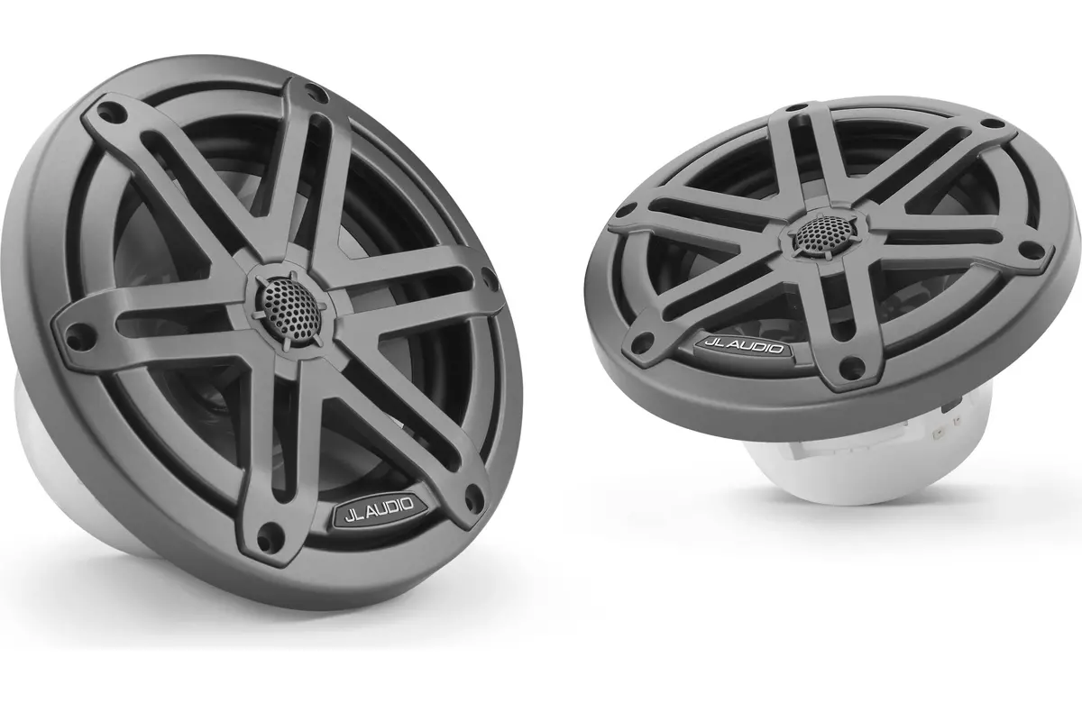 Jl Audio M3-650X-S-Gm 6.5-Inch (165 Mm) Marine Coaxial Speakers, Gunmetal Sport Grilles 1