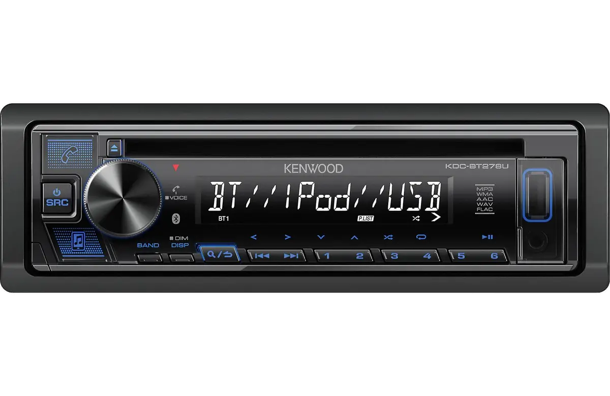 Kenwood Kdc-Bt278u Cd 1-Din Digital Receiver 1