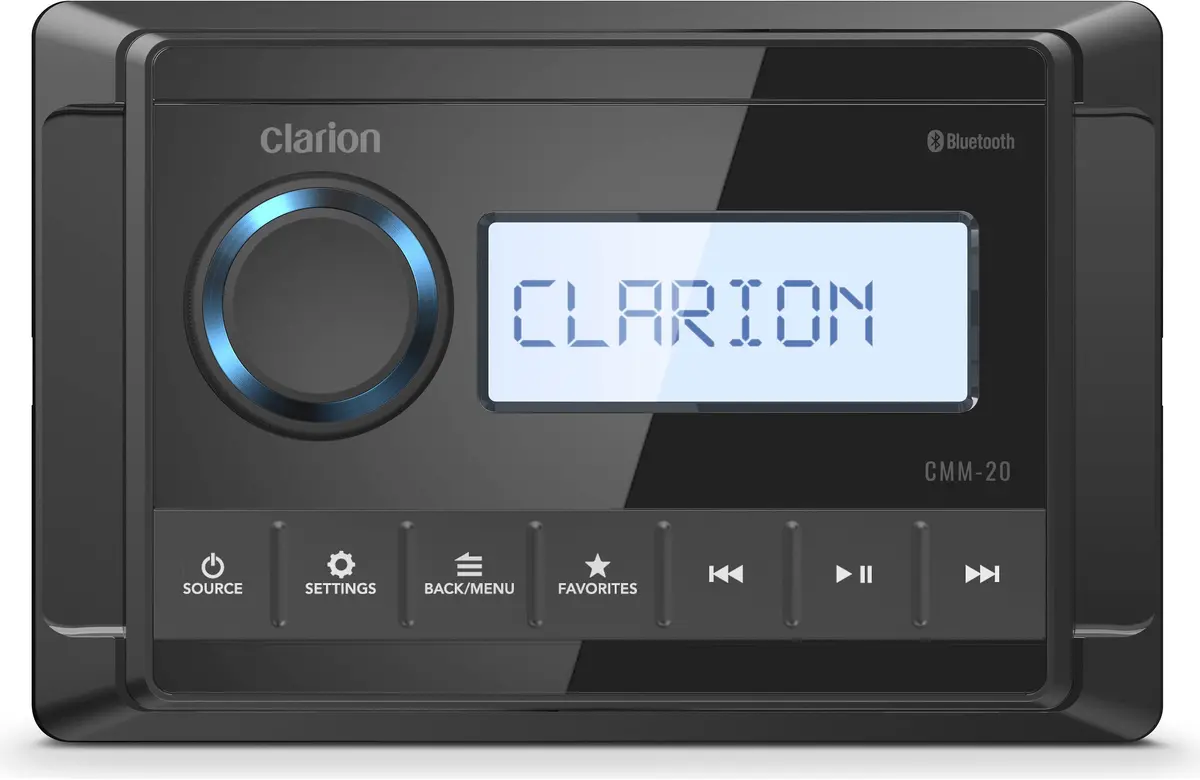 Clarion Cmm-20 Marine Digital Media Receiver W/ High-Contrast Display 1
