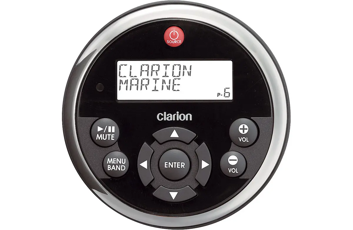 Clarion Mw1 Marine Watertight Wired Remote Control With 2-Line Lcd 1