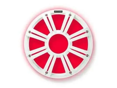 Kicker 45Kmg10w 10" Grille For Kicker Km10 And Kmf10 Subwoofers 2/Built-In Leds - White 1