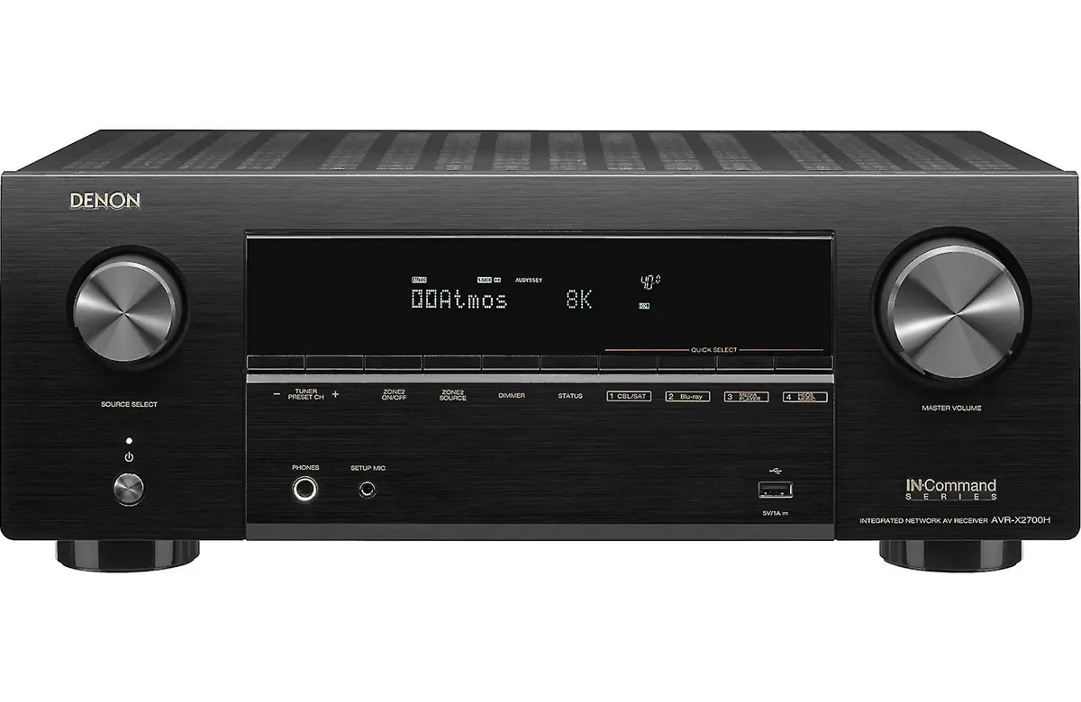 Denon Avr-X2700h (2020) 7.2 Channel 4K Ultra Hd Av Receiver With 95W Per Channel 1