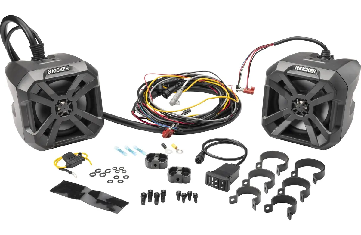 Kicker 48Btcan65 6.5" Powercan Speakers With Led Lighting & Bluetooth 2