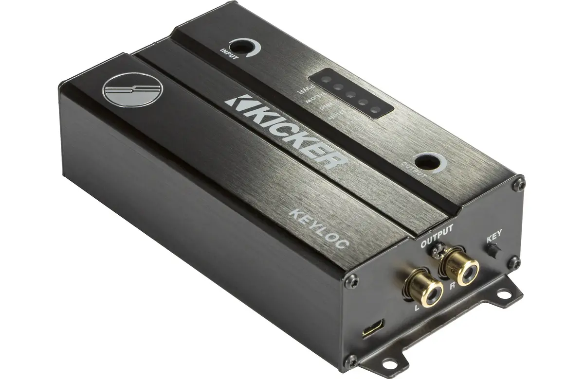 Kicker 47Keyloc 2-Channel Key Series Powered Line-Out Converter 1