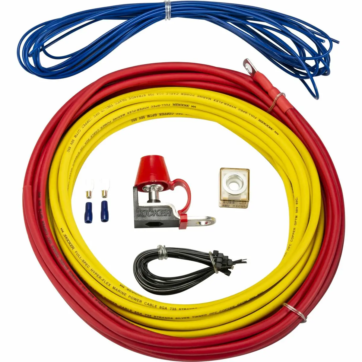 Kicker 47Kmpk8 Marine-Grade Amplifier Wiring Kit (8-Gauge) 1