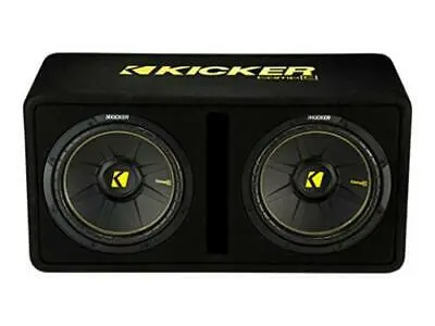 Kicker 44Dcwc102 Dual Compc 10-Inch Subwoofers In Vented Enclosure, 2-Ohm, 600W 1