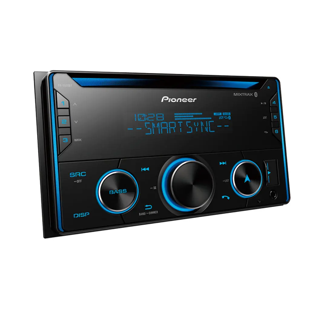 Pioneer Fh-S520bt Double Din Cd And Bluetooth Receiver With Smart Sync 1