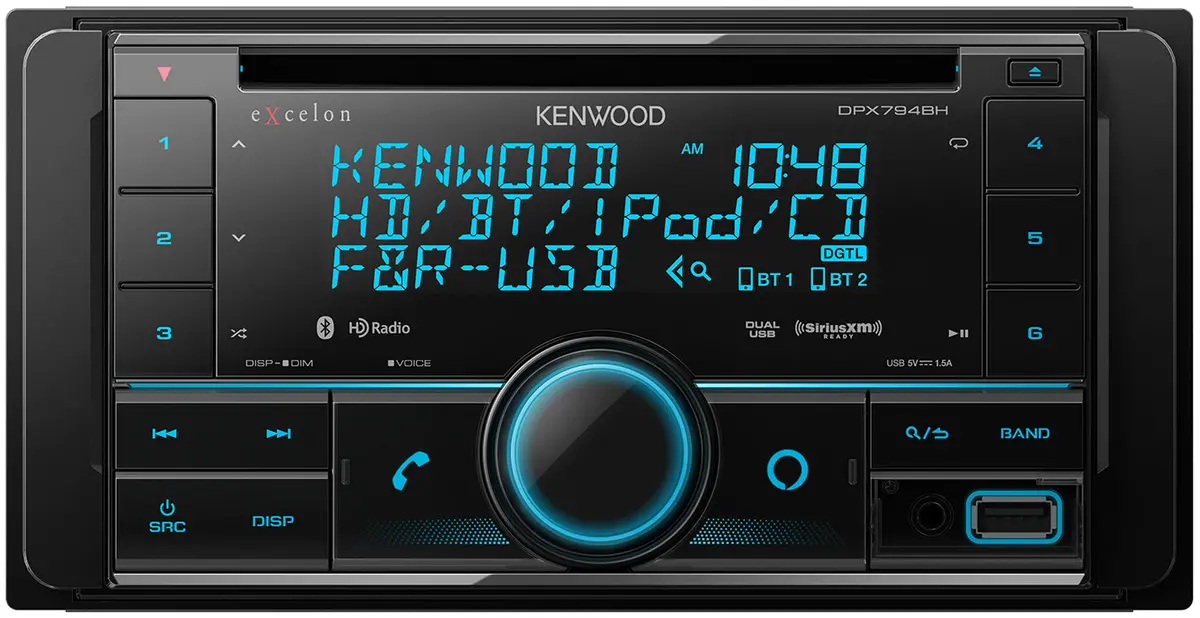 Kenwood Dpx794bh Cd Receiver With Bluetooth, Hd Radio, Alexa Built-In 1