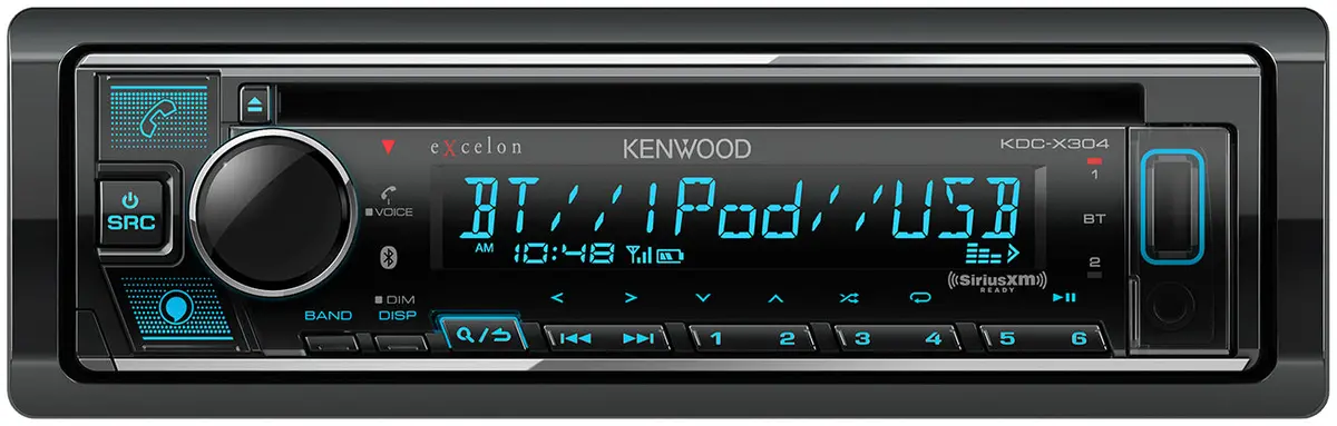 Kenwood Excelon Kdc-X304 1-Din Cd Receiver With Bluetooth 1