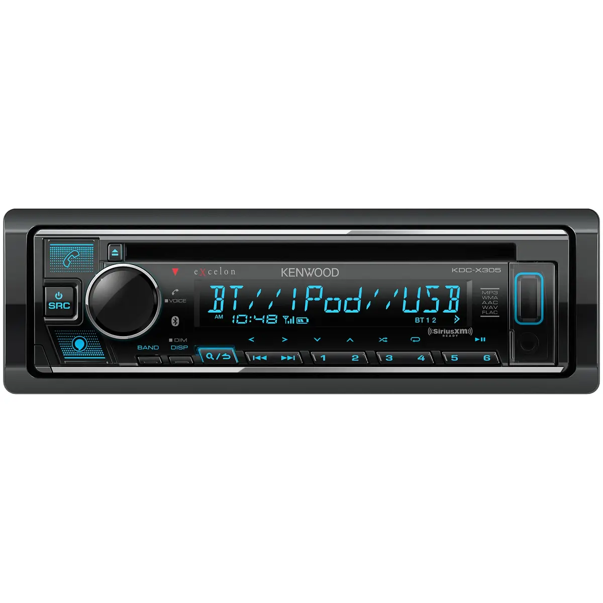 Kenwood Excelon Kdc-X305 1-Din Cd Receiver With Bluetooth 1