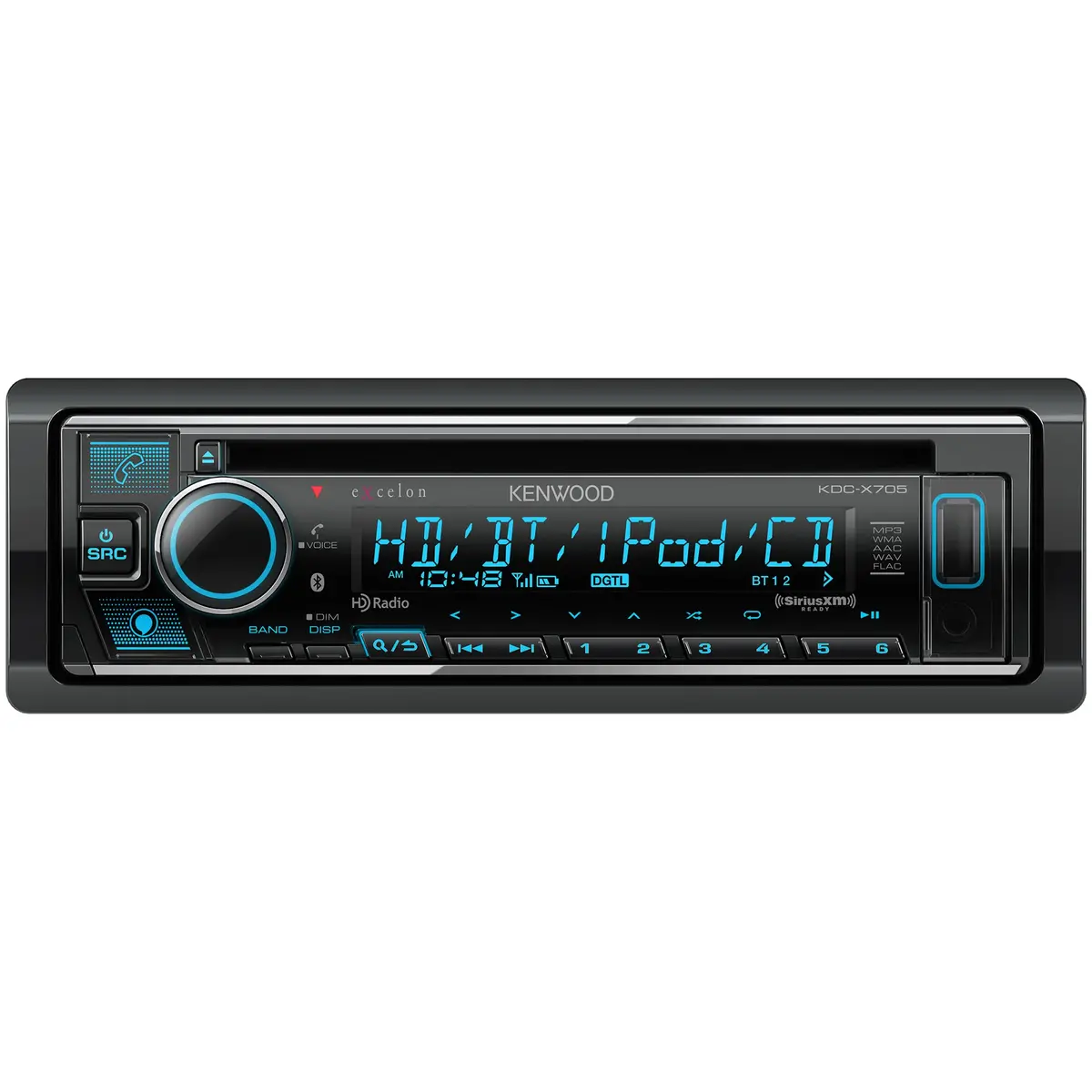 Kenwood Kdc-X705 1-Din Cd Car Stereo Receiver W/ Hd Radio 1