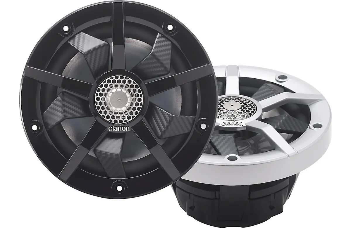 Clarion Cm1623rl 160W Rms 6.5" Cm Series 2-Way Coaxial Marine Speakers 1