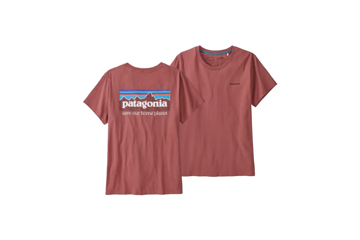 Patagonia P-6 Mission Organic T-Shirt Wmns Rosehip 1