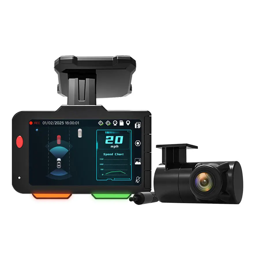 Audiovox Voxx Acadc5 4K Ai Dash Camera With 1080P Hd Rear Camera 1
