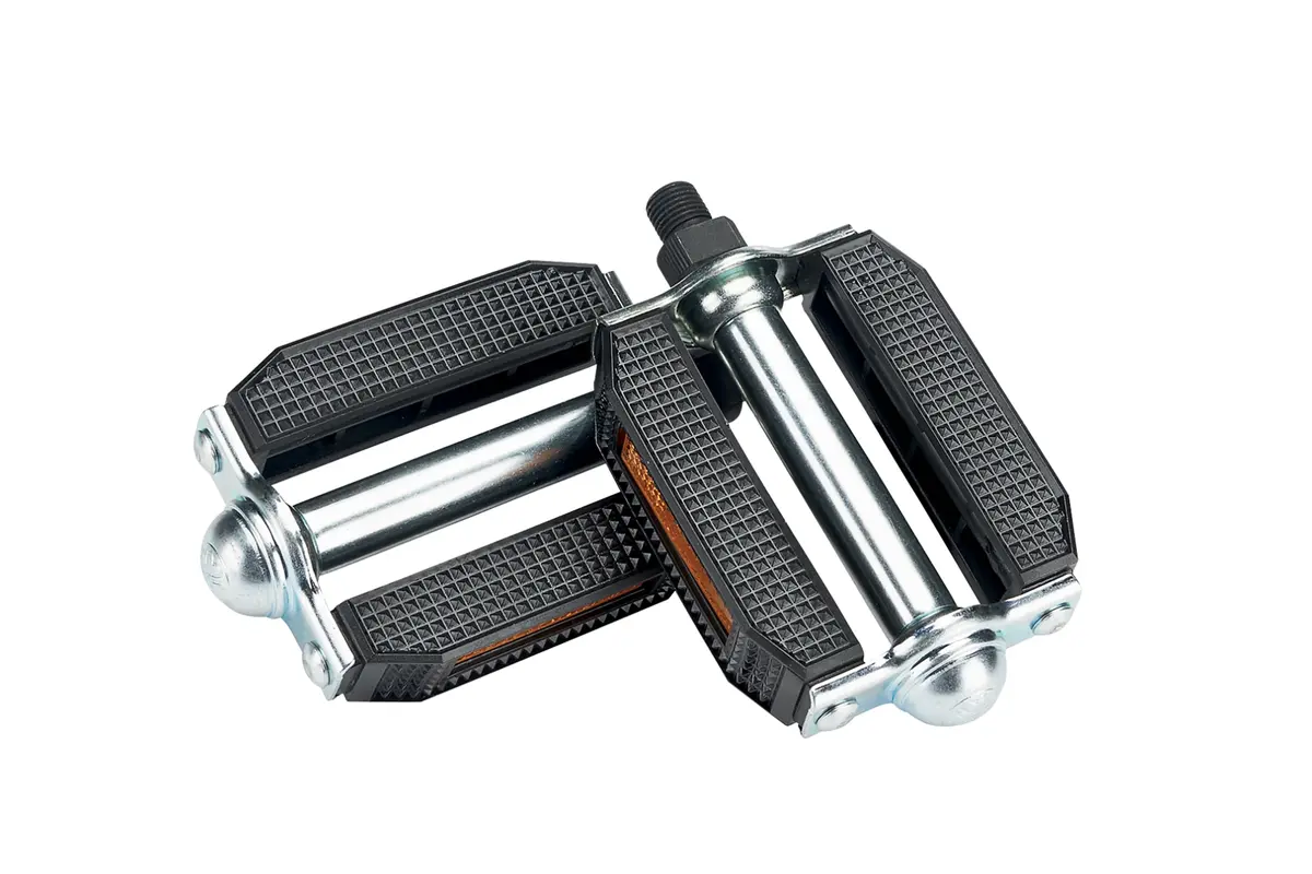 Electra Deluxe Chrome/Black Block Spindle Pedals