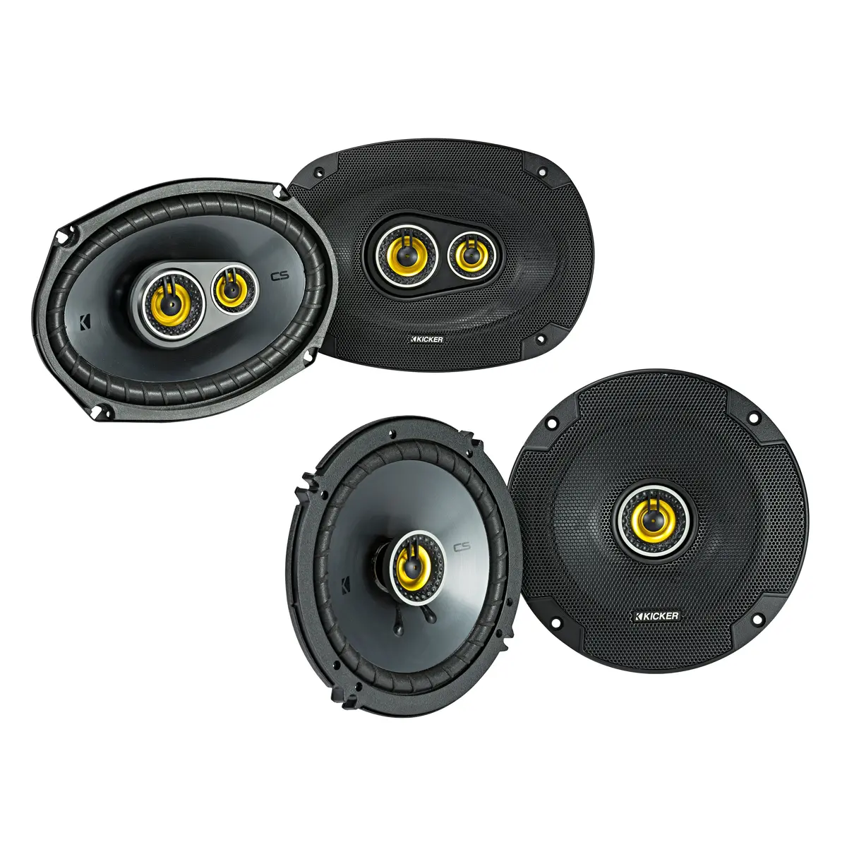 Kicker 1 Pair Of 46Csc6934 6X9" Speakers + 1 Pair Of 46Csc654 6.5" Speakers 1