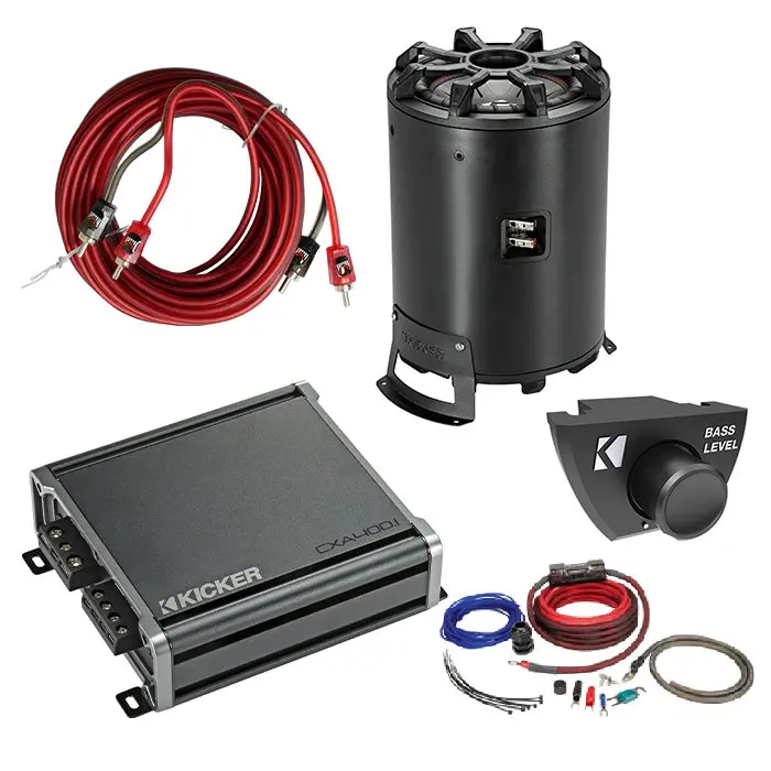 Kicker 46Cwtb82 Amplifer And Subwoofer Bass Bundle With Install Kit 1