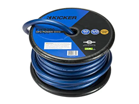 Kicker 46Pwb050 1/0Awg Power Wire, 50 Ft Speaker Cable, Blue 1
