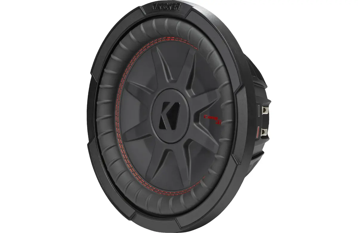 Kicker 48Cwrt104 Shallow-Mount 10" Dual Voice Coil 4 Ohm Subwoofer 1