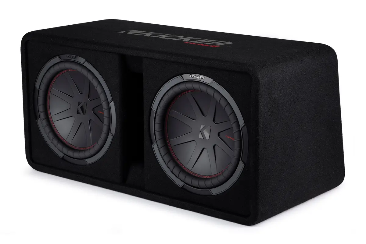 Kicker 48Dcwr122 Compr 12" Dual Loaded Subwoofer In Vented Enclosure 1