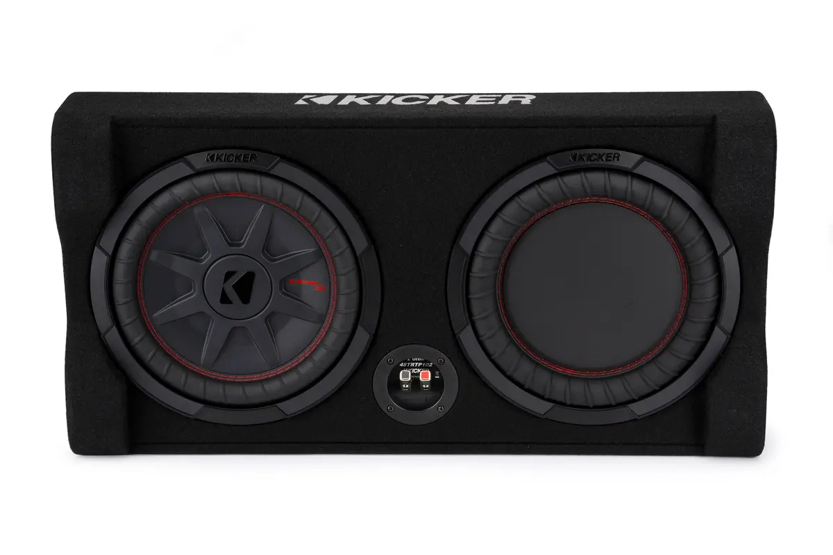 Kicker 48Trtp102 10" Thin Down Firing Subwoofer And Enclosure, 2-Ohm 1