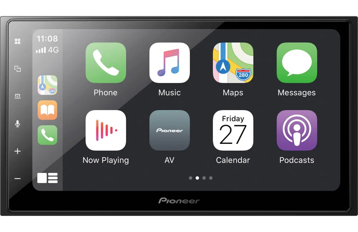Pioneer Dmh-2660Nex Multimedia Video 6.8" Wvga Display Receiver With Apple Carplay™, Android Auto 1