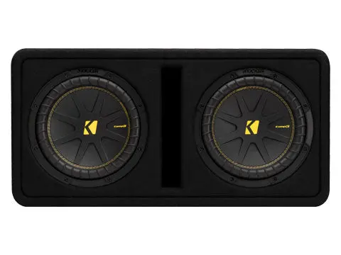 Kicker 50Dcwc102 Compc 10" Dual Loaded Subwoofer In Vented Enclosure 1