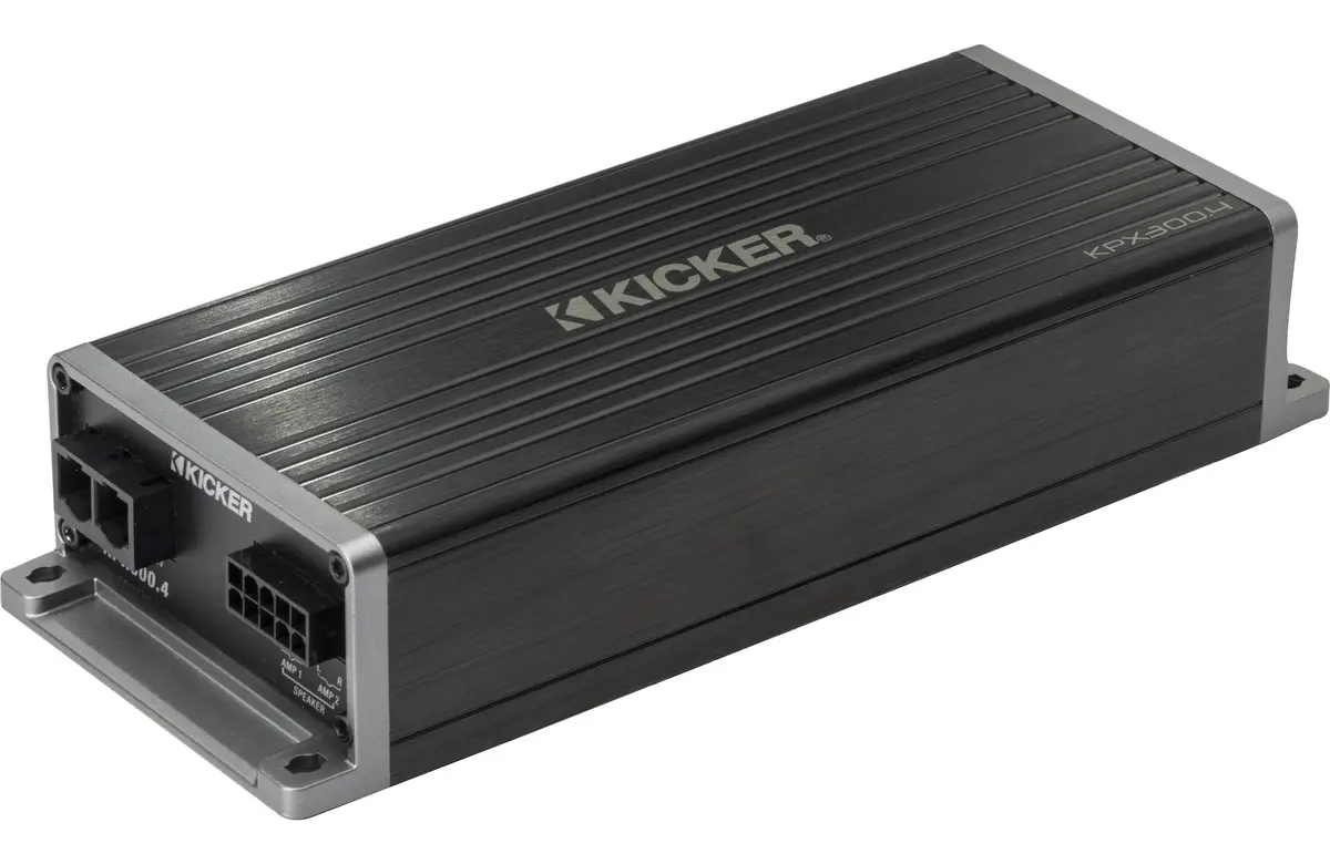 Kicker 51Kpx300.4 Weather-Resistant 4-Channel 300W Compact Amplifier 1