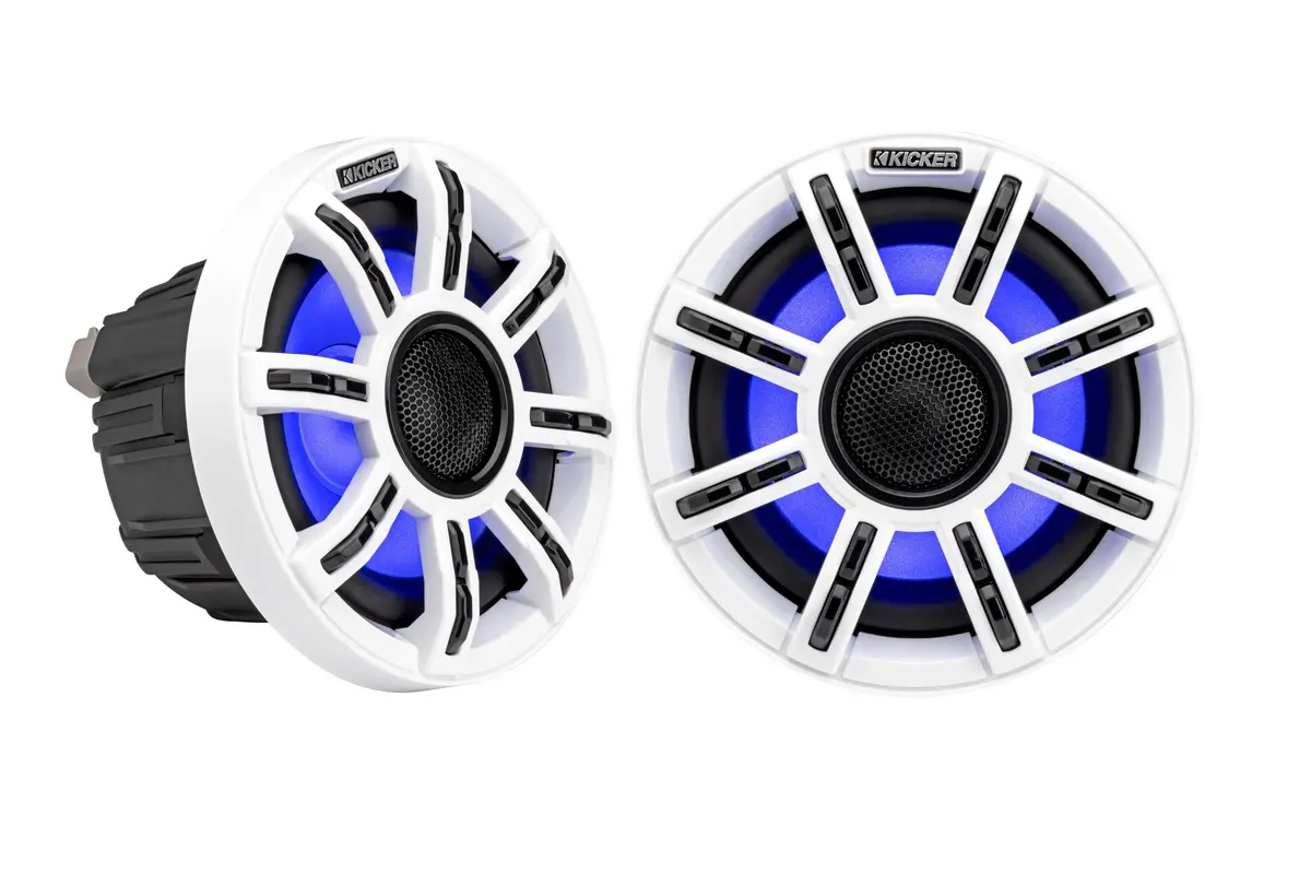 Kicker 51Msc65 6.5" 2-Way Marine Speakers With Rgbw Led Lighting 1