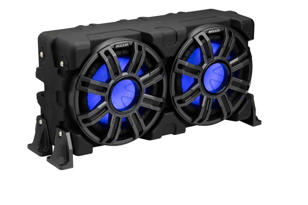 Kicker 51Mwle104 10" Marine Loaded Enclosure With Woofer And Passive Speaker 1