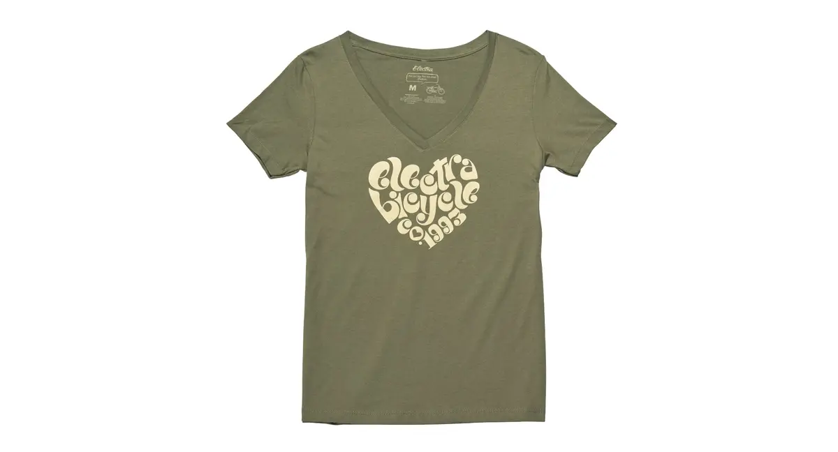 Electra Shirt  1993 V Tee Women Olive Grey 1