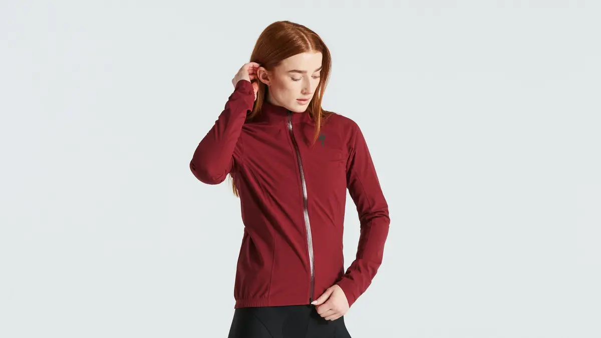 Specialized Women's Rbx Comp Rain Jacket - Maroon S 2