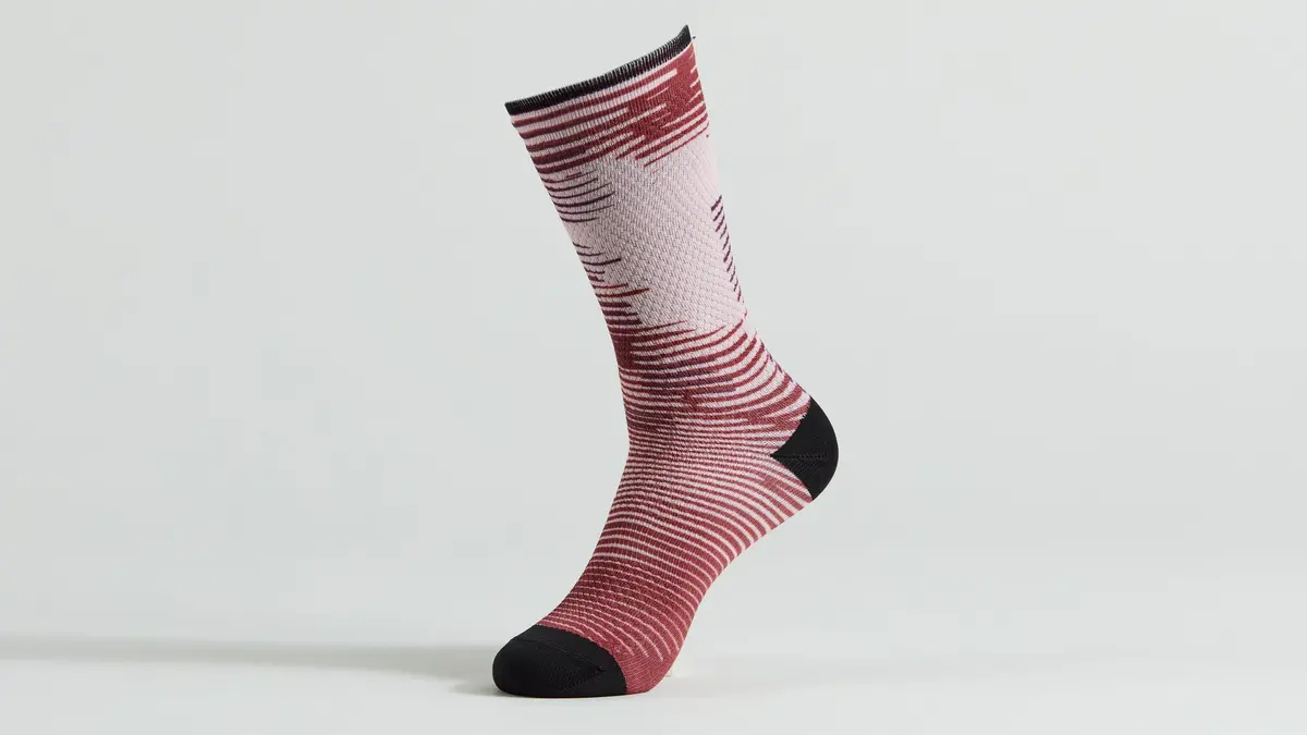 Specialized Soft Air Tall Socks - Maroon Blur M 2
