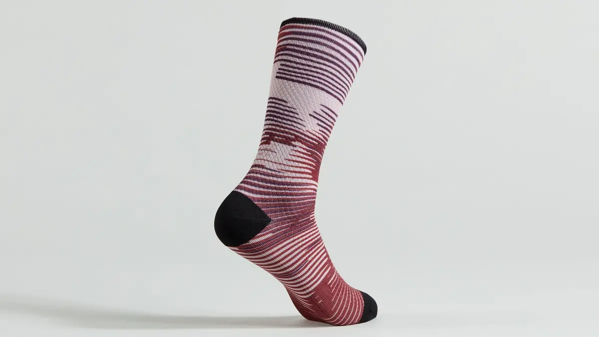 Specialized Soft Air Tall Socks - Maroon Blur L 1